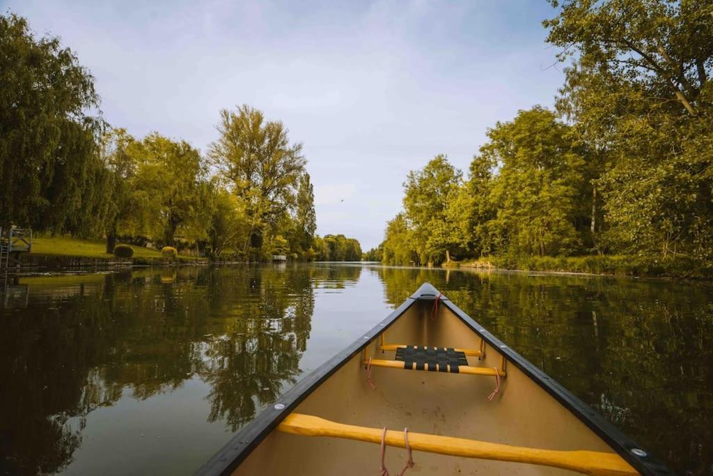 Le Chalet Du Bout Du Monde, En Bord De Riviere ! Grez-sur-Loing Dış mekan fotoğraf